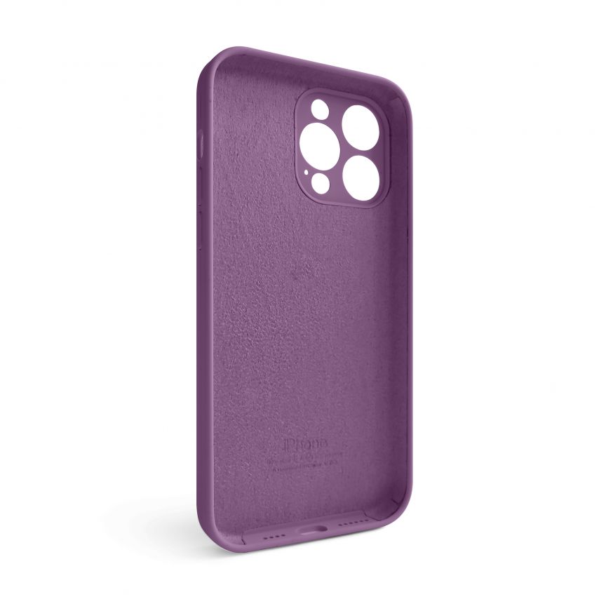 Чехол Full Silicone Case для Apple iPhone 14 Pro Max grape (43) закрытая камера