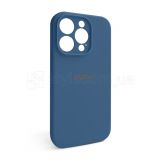 Чехол Full Silicone Case для Apple iPhone 14 Pro blue cobalt (36) закрытая камера