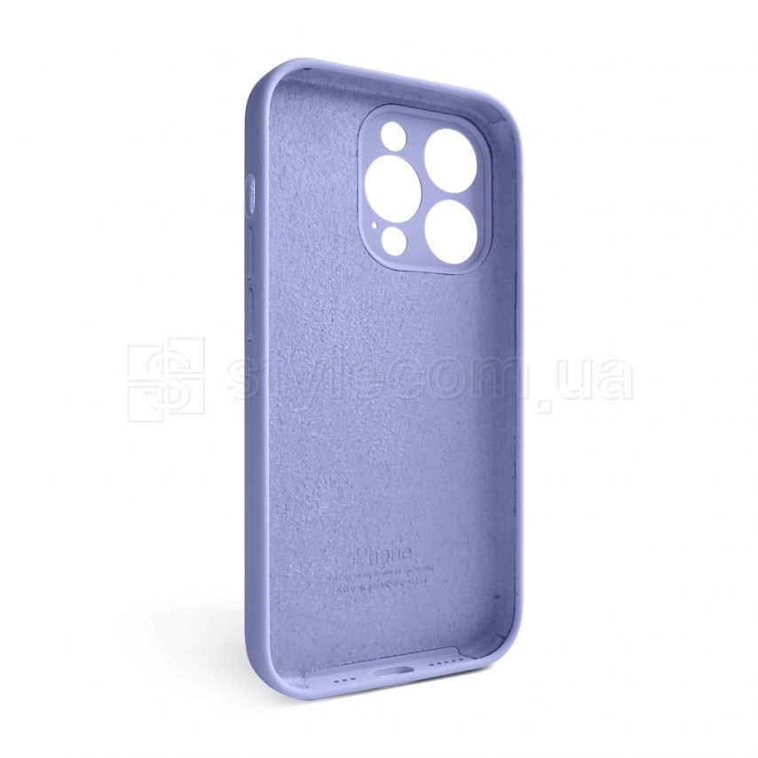Чехол Full Silicone Case для Apple iPhone 14 Pro lilac (39) закрытая камера