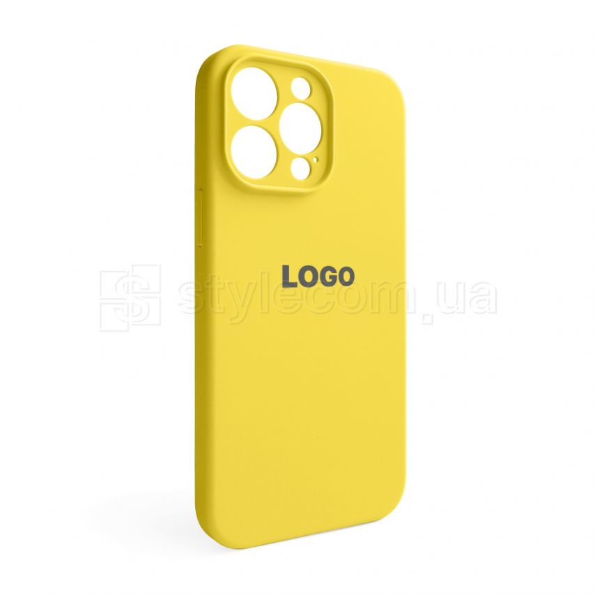 Чехол Full Silicone Case для Apple iPhone 14 Pro Max canary yellow (50) закрытая камера