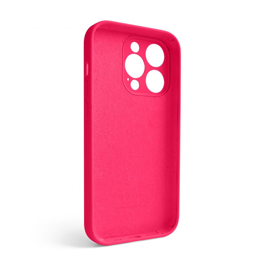 Чехол Full Silicone Case для Apple iPhone 14 Pro shiny pink (38) закрытая камера
