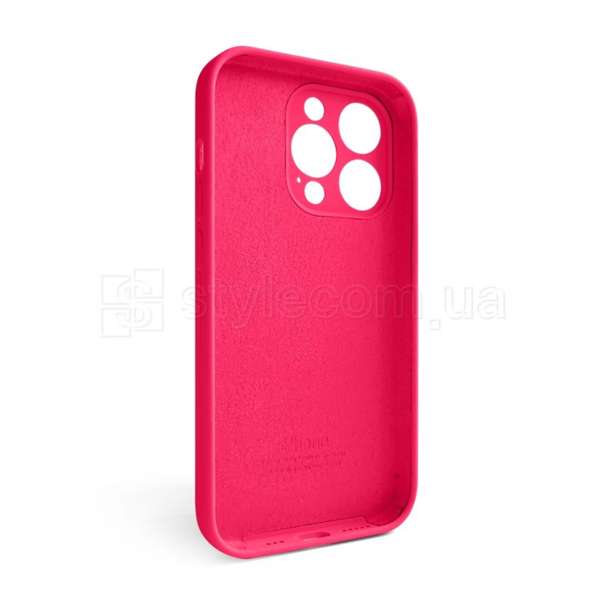 Чехол Full Silicone Case для Apple iPhone 14 Pro shiny pink (38) закрытая камера