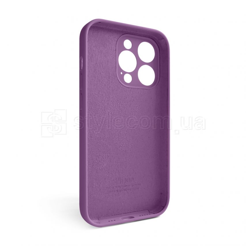 Чехол Full Silicone Case для Apple iPhone 14 Pro grape (43) закрытая камера