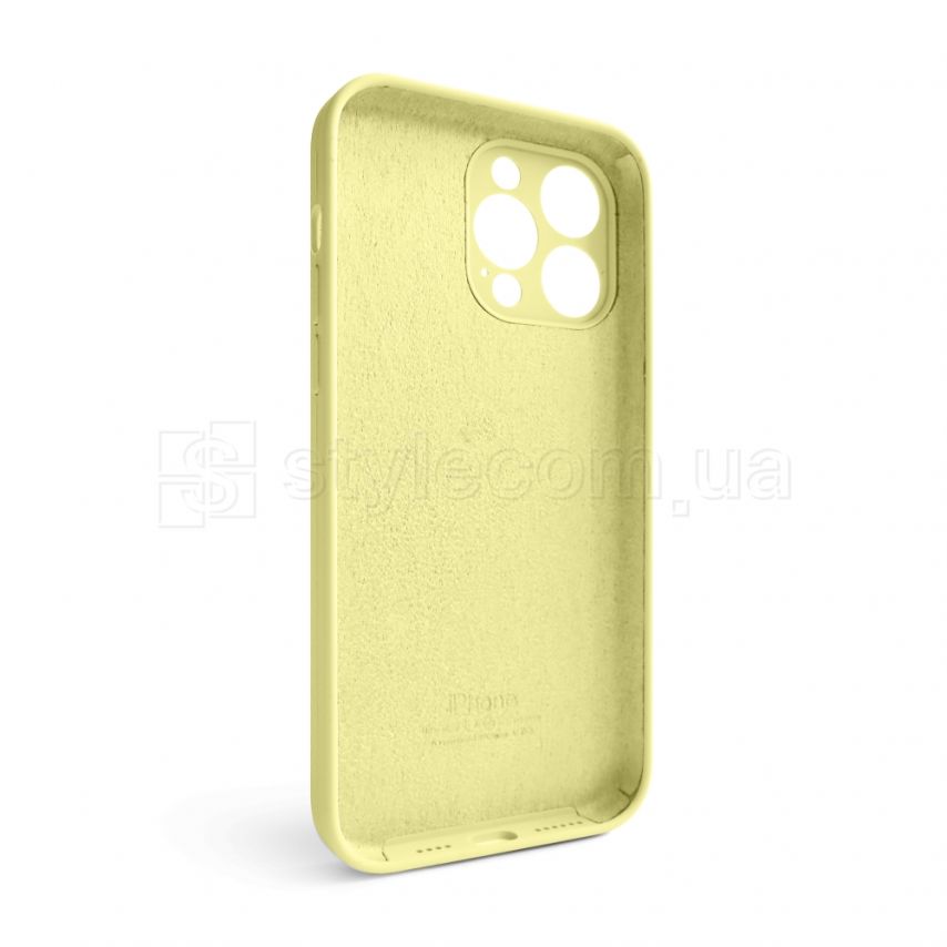 Чехол Full Silicone Case для Apple iPhone 14 Pro Max mellow yellow (51) закрытая камера