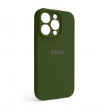 Чохол Full Silicone Case для Apple iPhone 14 Pro army green (45) закрита камера