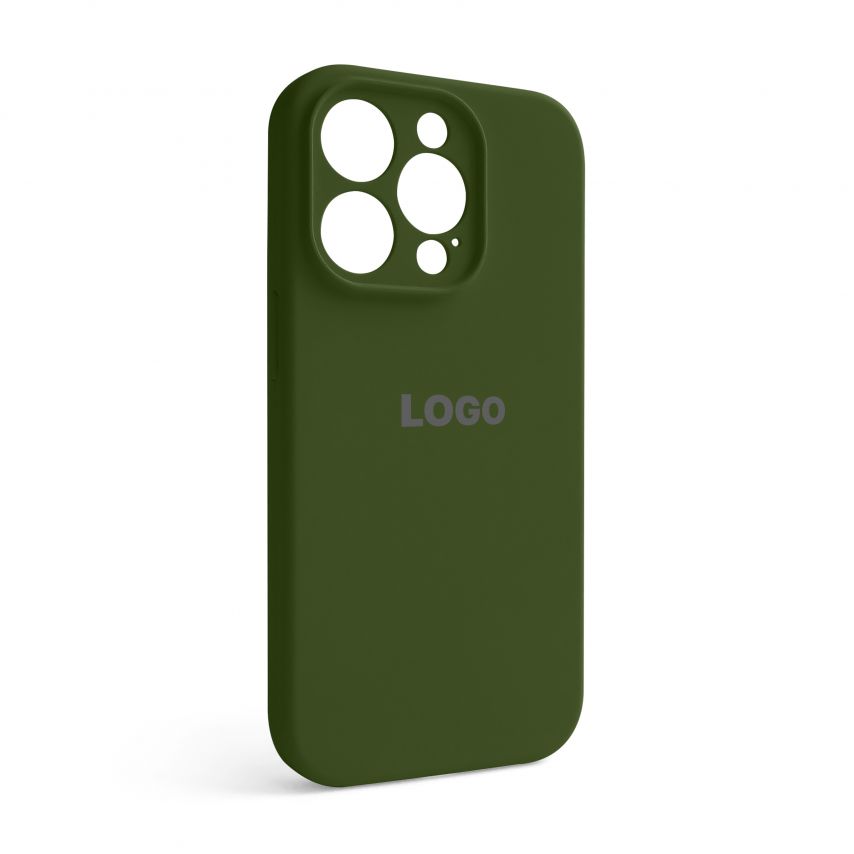 Чохол Full Silicone Case для Apple iPhone 14 Pro army green (45) закрита камера