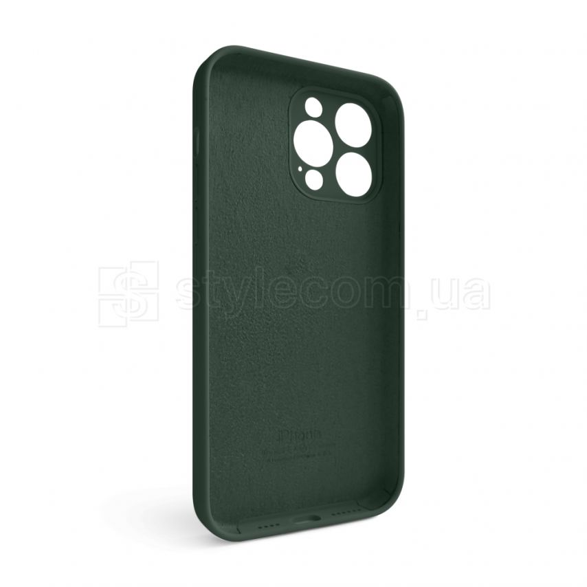Чехол Full Silicone Case для Apple iPhone 14 Pro Max atrovirens green (54) закрытая камера