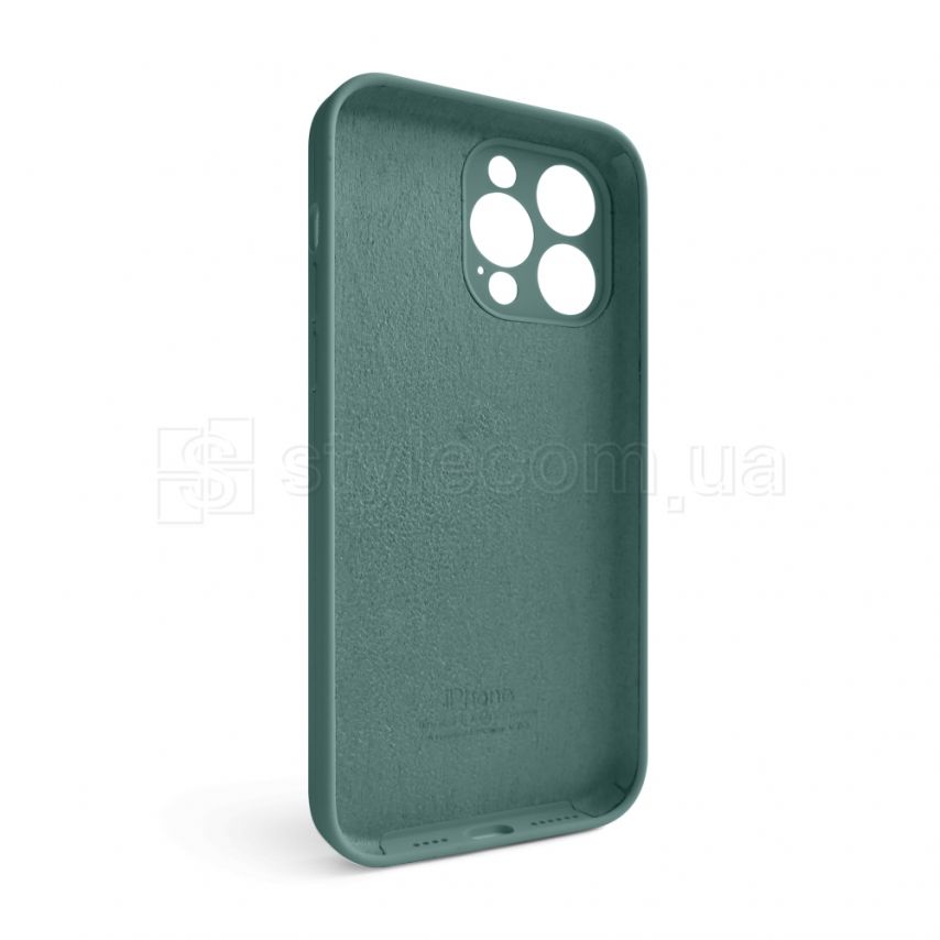 Чехол Full Silicone Case для Apple iPhone 14 Pro Max pine green (55) закрытая камера