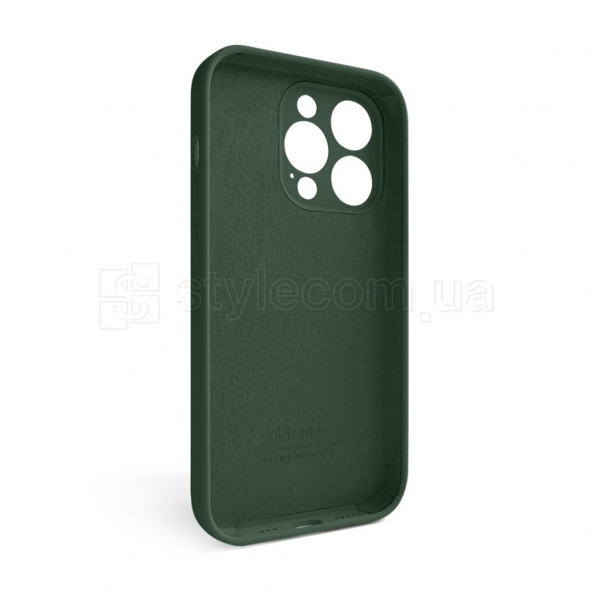 Чехол Full Silicone Case для Apple iPhone 14 Pro atrovirens green (54) закрытая камера