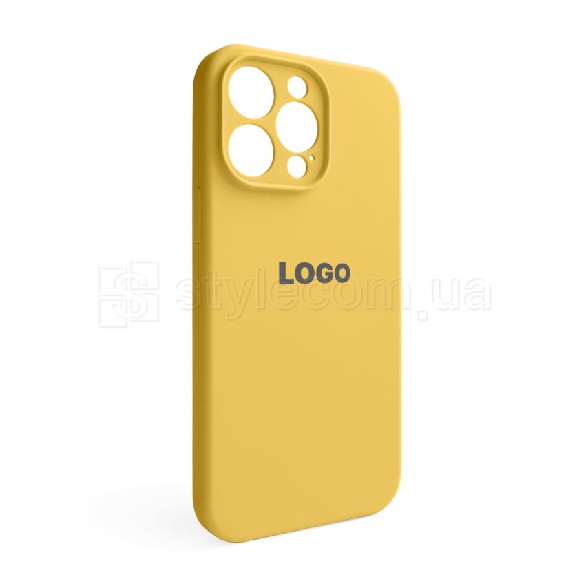 Чехол Full Silicone Case для Apple iPhone 14 Pro Max yellow (04) закрытая камера