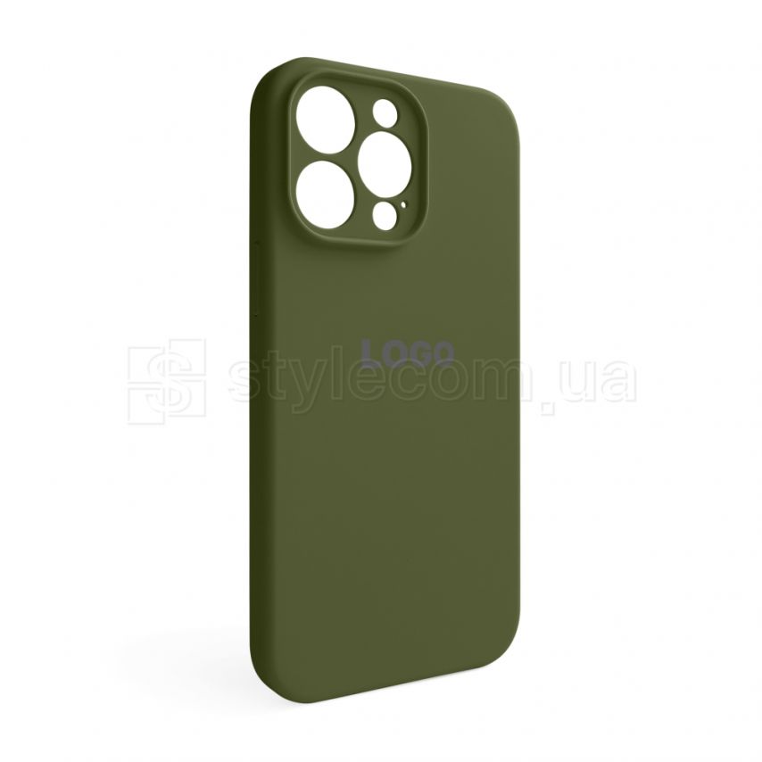 Чехол Full Silicone Case для Apple iPhone 14 Pro Max forest green (63) закрытая камера
