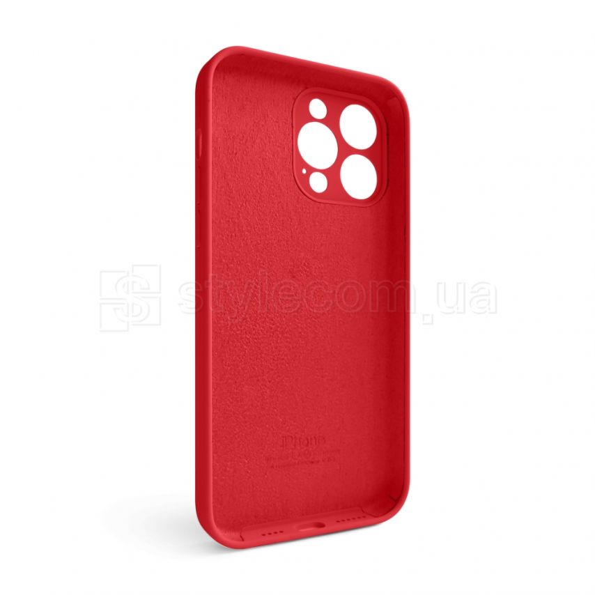 Чехол Full Silicone Case для Apple iPhone 14 Pro Max red (14) закрытая камера