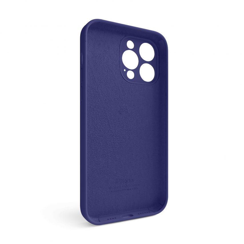 Чехол Full Silicone Case для Apple iPhone 14 Pro Max purple (34) закрытая камера