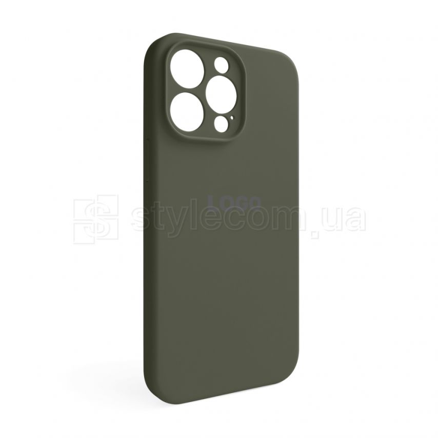 Чехол Full Silicone Case для Apple iPhone 14 Pro Max dark olive (35) закрытая камера