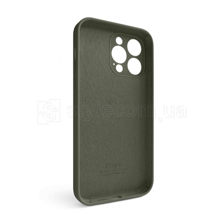 Чехол Full Silicone Case для Apple iPhone 14 Pro Max dark olive (35) закрытая камера