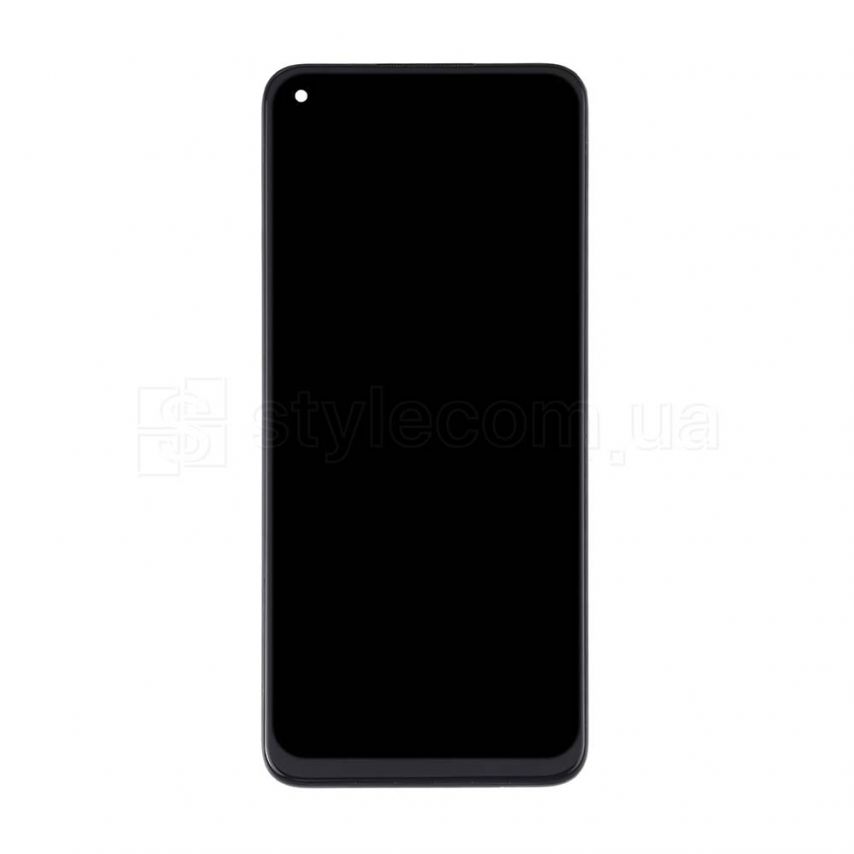 Дисплей (LCD) для Realme 6 RMX2001 ver.DI0649JN00 з тачскріном та рамкою black (IPS) Original Quality