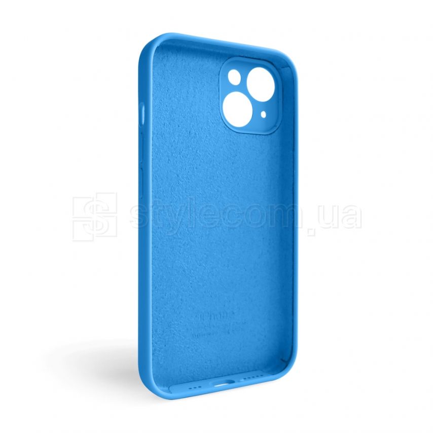 Чехол Full Silicone Case для Apple iPhone 14 royal blue (03) закрытая камера