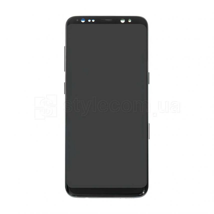 Дисплей (LCD) для Samsung Galaxy S8/G950 (2017) з тачскріном та рамкою black (Amoled) Original Quality (переклеєне скло)