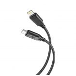 Кабель USB XO NB-Q236A 27W Type-C to Lightning black - купити за 119.10 грн у Києві, Україні