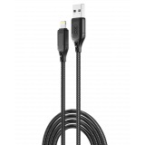 Кабель USB XO NB235 2.4A Lightning black