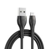 Кабель USB XO NB240 2.4A Lightning black - купити за 63.84 грн у Києві, Україні