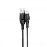 Кабель USB XO NB238 2.4A Lightning black