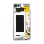 Дисплей (LCD) для Samsung Galaxy S10 Plus/G975 (2019) з тачскріном та рамкою white Service Original (PN:GH82-18849B) - купити за 8 831.68 грн у Києві, Україні