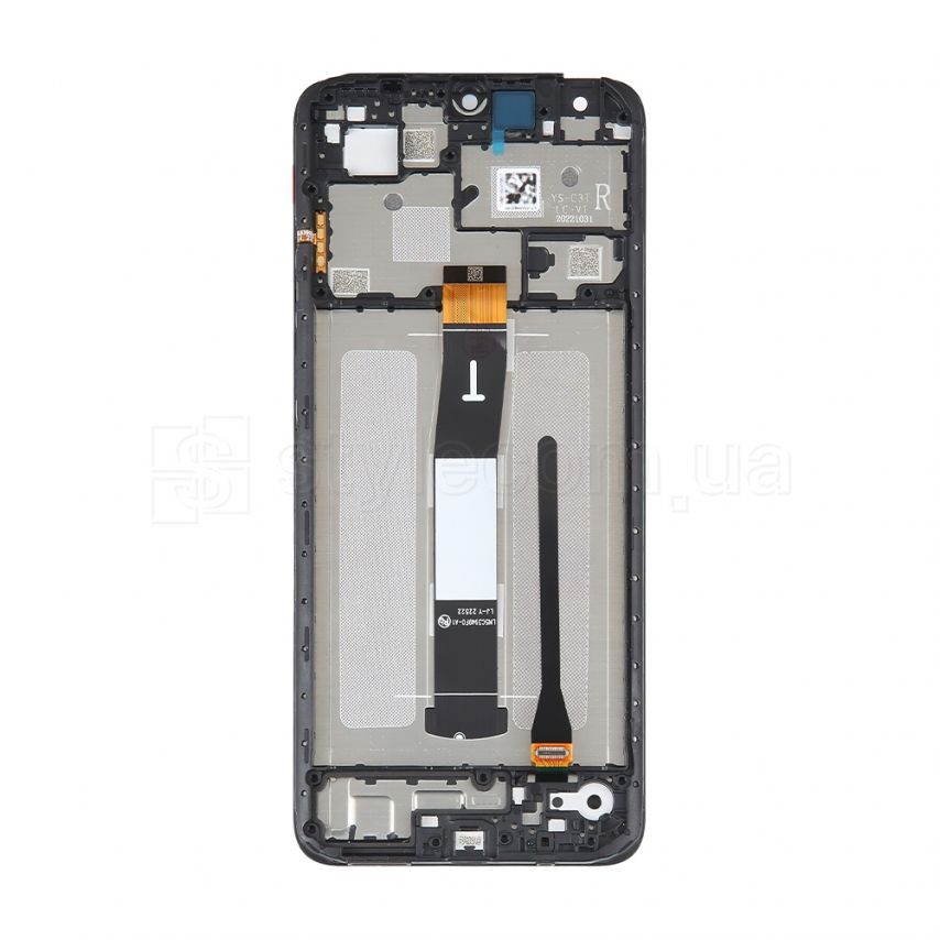 Дисплей (LCD) для Xiaomi Redmi 12C з тачскріном та рамкою black (IPS) High Quality