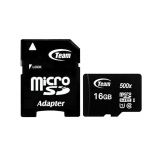 Карта памяти Team MicroSDHC 16GB Class 10 + SD-адаптер (TUSDH16GCL10U03)