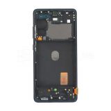 Дисплей (LCD) для Samsung Galaxy S20 FE/G780 (2020) з тачскріном та рамкою black Service Original (PN:GH82-24219A)