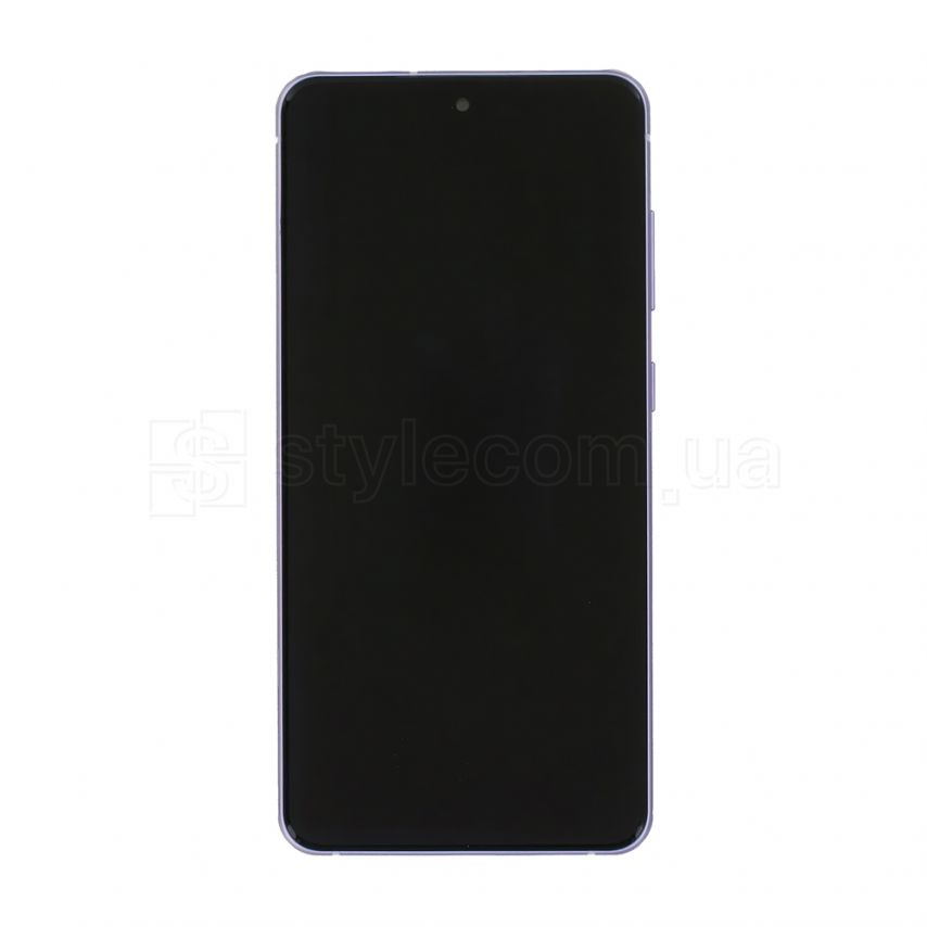 Дисплей (LCD) для Samsung Galaxy S21 FE/G990 (2022) з тачскріном та рамкою violet Service Original (PN:GH82-26420D)