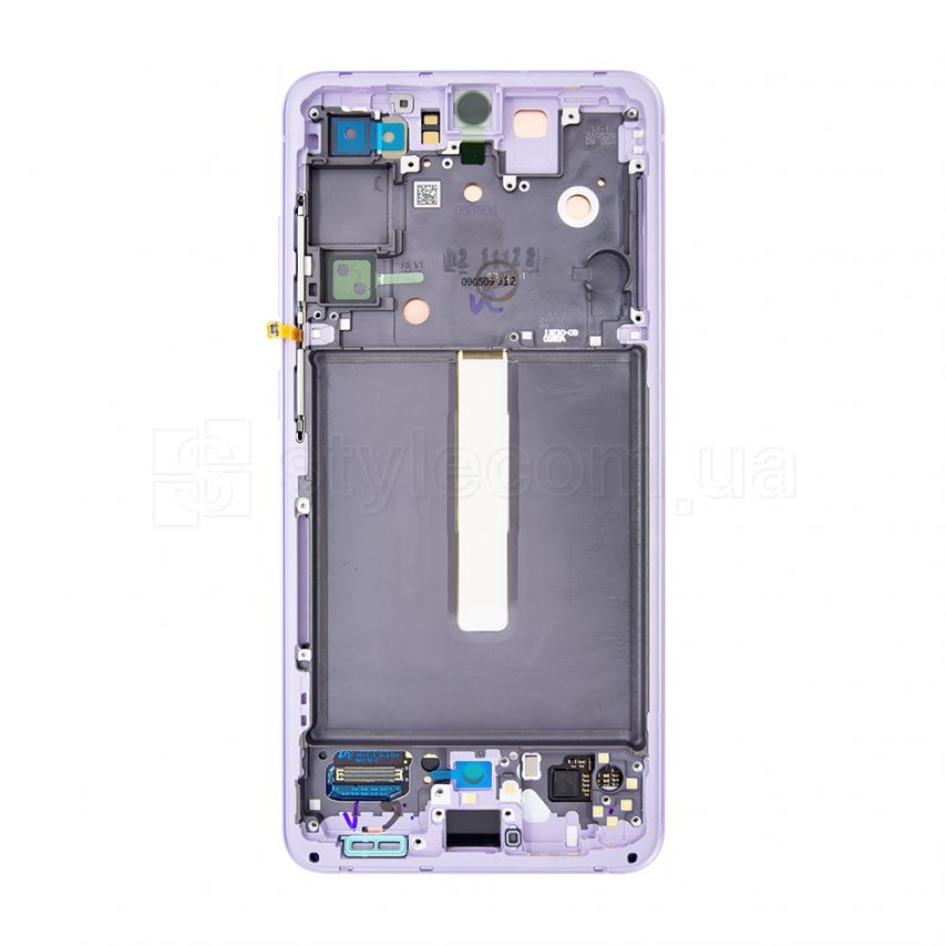 Дисплей (LCD) для Samsung Galaxy S21 FE/G990 (2022) с тачскрином и рамкой violet Service Original (PN:GH82-26420D)