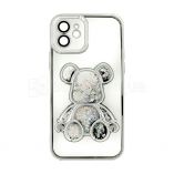 Чехол с мишкой для Apple iPhone 12 silver - купить за 226.80 грн в Киеве, Украине