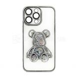 Чехол с мишкой для Apple iPhone 13 Pro Max silver - купить за 226.80 грн в Киеве, Украине