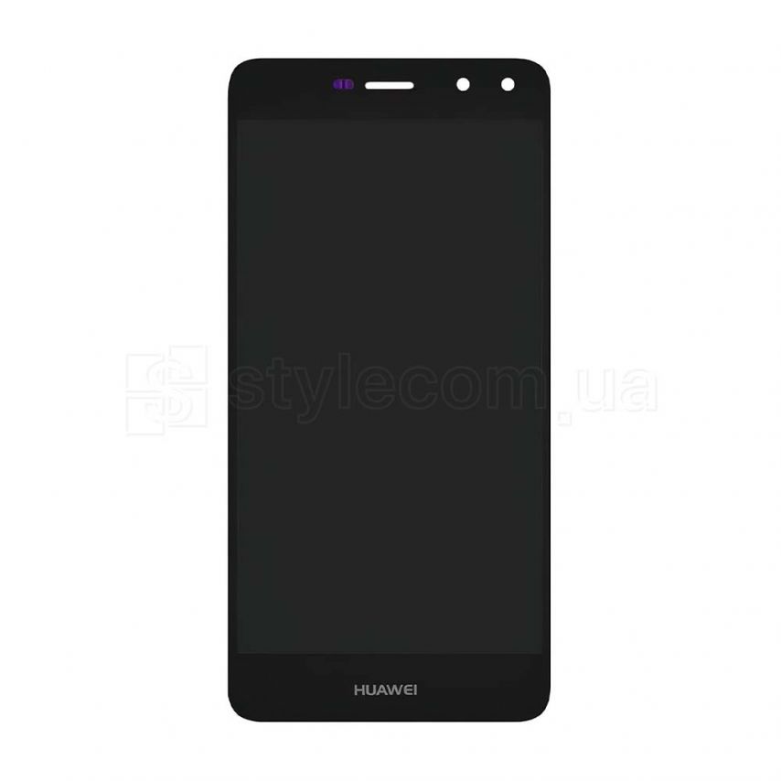Дисплей (LCD) для Huawei Y5 (2017) MYA-L02, MYA-L22, MYA-U29, Y5 III (2017) с тачскрином black Original (переклееное стекло)