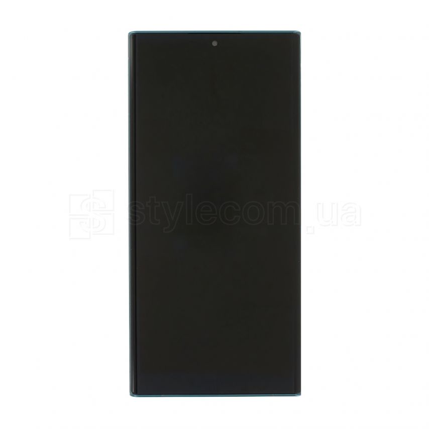 Дисплей (LCD) для Samsung Galaxy S22 Ultra/S908 (2022) с тачскрином и рамкой green Service Original (PN:GH82-27489D)
