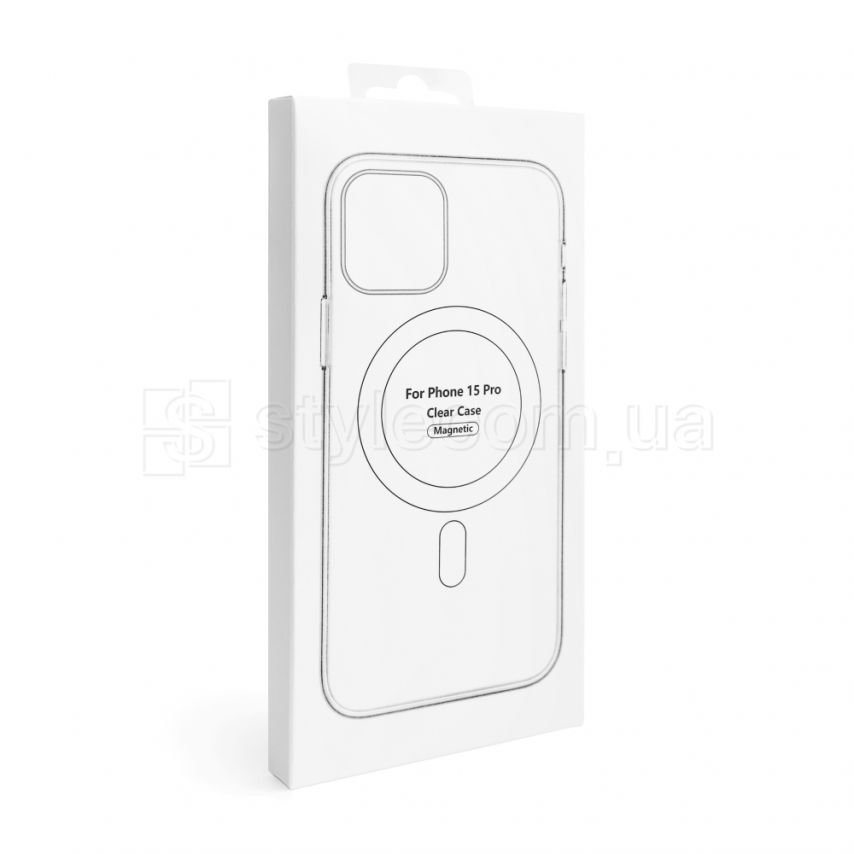 Чехол Original с функцией MagSafe для Apple iPhone 15 Pro прозрачный