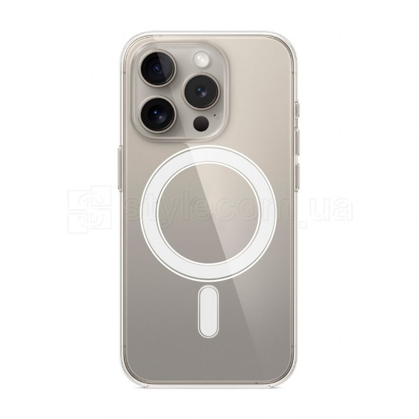 Чехол Original с функцией MagSafe для Apple iPhone 15 Pro прозрачный