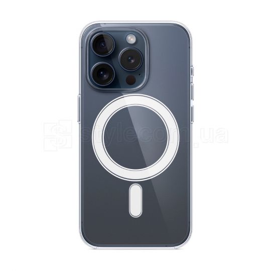 Чехол Original с функцией MagSafe для Apple iPhone 15 Pro Max прозрачный