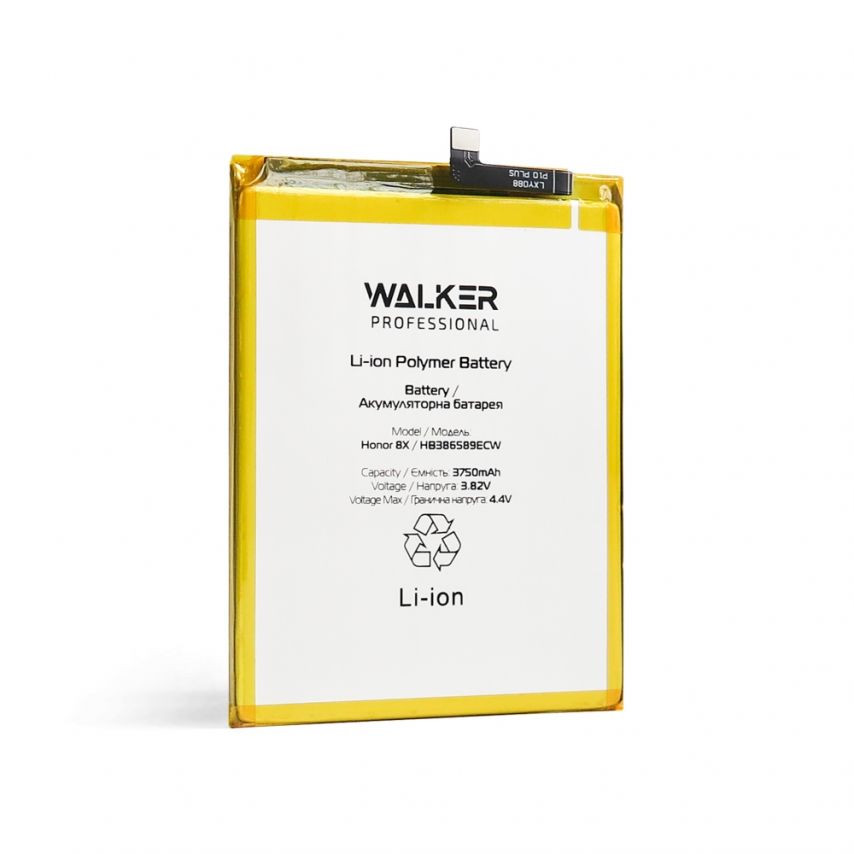 Аккумулятор WALKER Professional для Huawei HB386589ECW Honor 8X, Mate 20 Lite, P10 Plus (3750mAh)