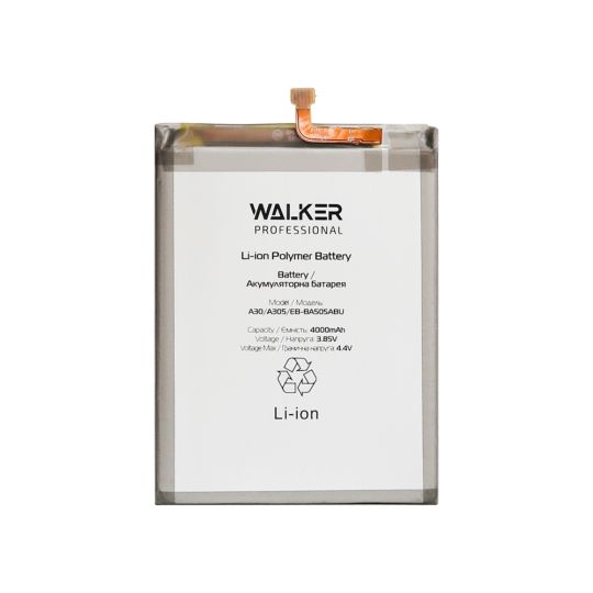 Аккумулятор WALKER Professional для Samsung Galaxy A20/A205, A30/A305, A30s/A307, A50/A505 EB-BA505ABU 4000mAh