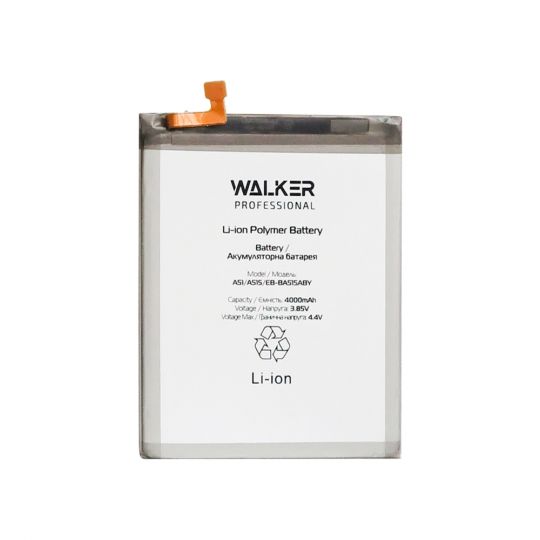 Аккумулятор WALKER Professional для Samsung Galaxy A51/A515 (2019) EB-BA515ABY (4000mAh)
