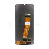 Дисплей (LCD) для Samsung Galaxy A03s/A037 (2021) 160.5x72 (жовтий шлейф) з тачскріном black (IPS) High Quality