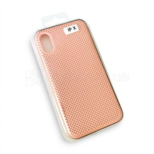 Чехол Original перфорация для Apple iPhone 7 Plus, 8 Plus nude (sand pink)