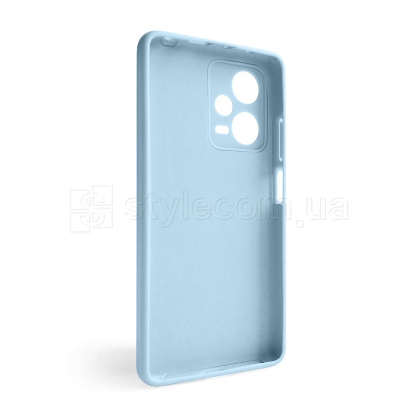 Чехол Full Silicone Case для Xiaomi Redmi Note 12 Pro Plus 5G light blue (05) (без логотипа)