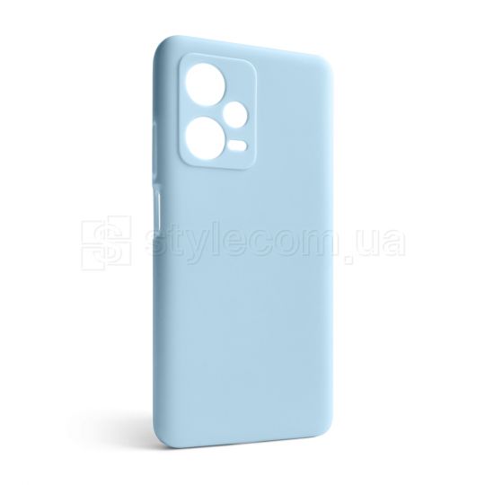 Чохол Full Silicone Case для Xiaomi Redmi Note 12 Pro Plus 5G light blue (05) (без логотипу)