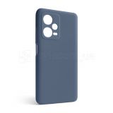 Чехол Full Silicone Case для Xiaomi Redmi Note 12 Pro Plus 5G dark blue (08) (без логотипа)