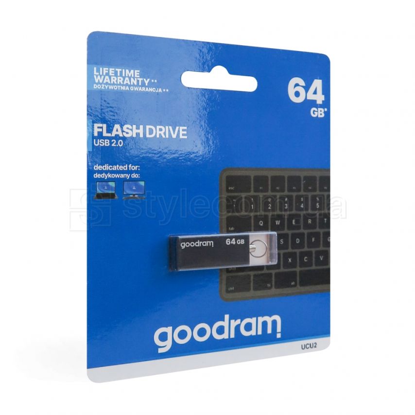 Флеш-память USB GOODRAM (Cube) UCU2 64GB black (UCU2-0640K0R11)