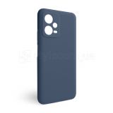 Чохол Full Silicone Case для Xiaomi Redmi Note 12 5G dark blue (08) (без логотипу)