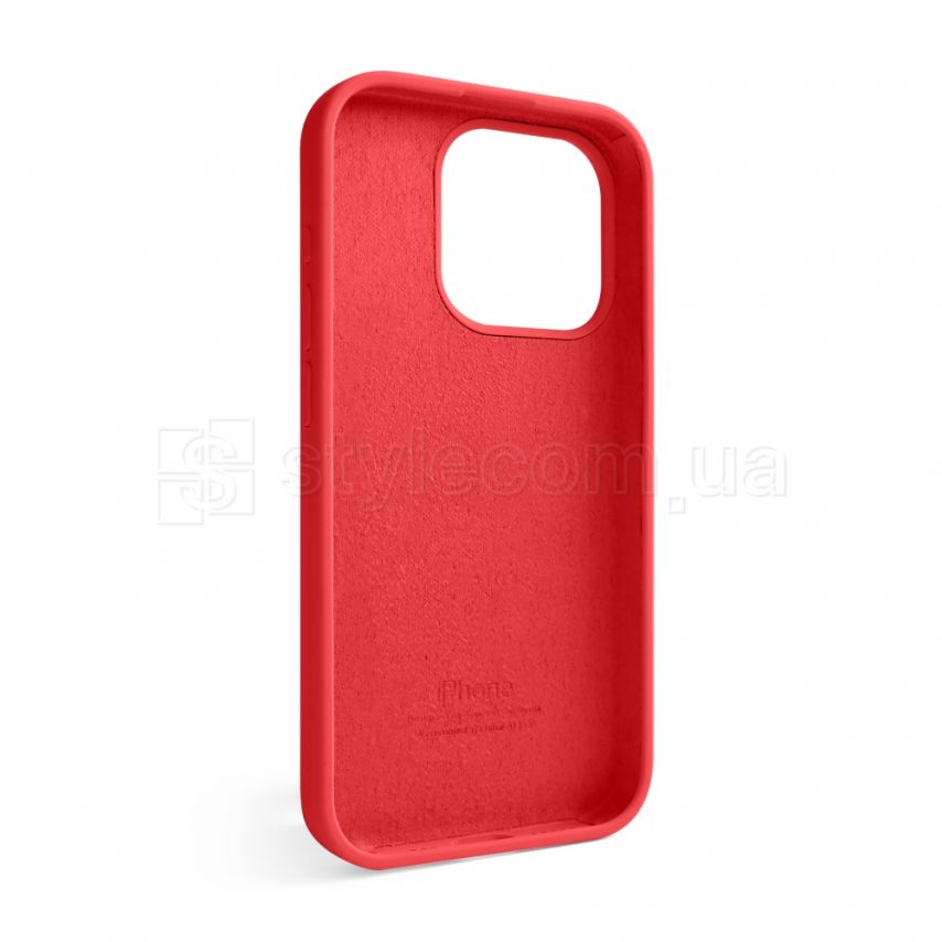 Чехол Full Silicone Case для Apple iPhone 15 Pro red (14)